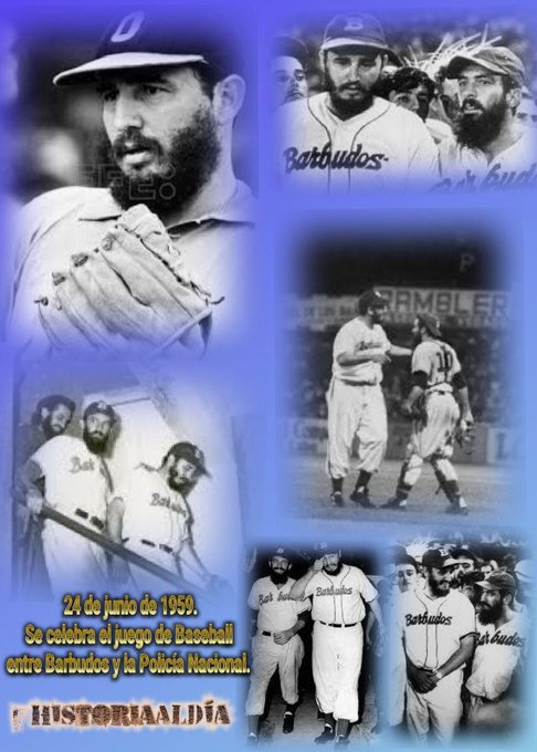 Contra Fidel ni en la pelota..." fue la  frase del Señor de la Vanguardia en el histórico juego realizado en el estadio Latinoamericano entre los equipos de los Barbudos y la Policía Nacional Revolucionaria .<a href="/seguidores/">seguidores</a>.