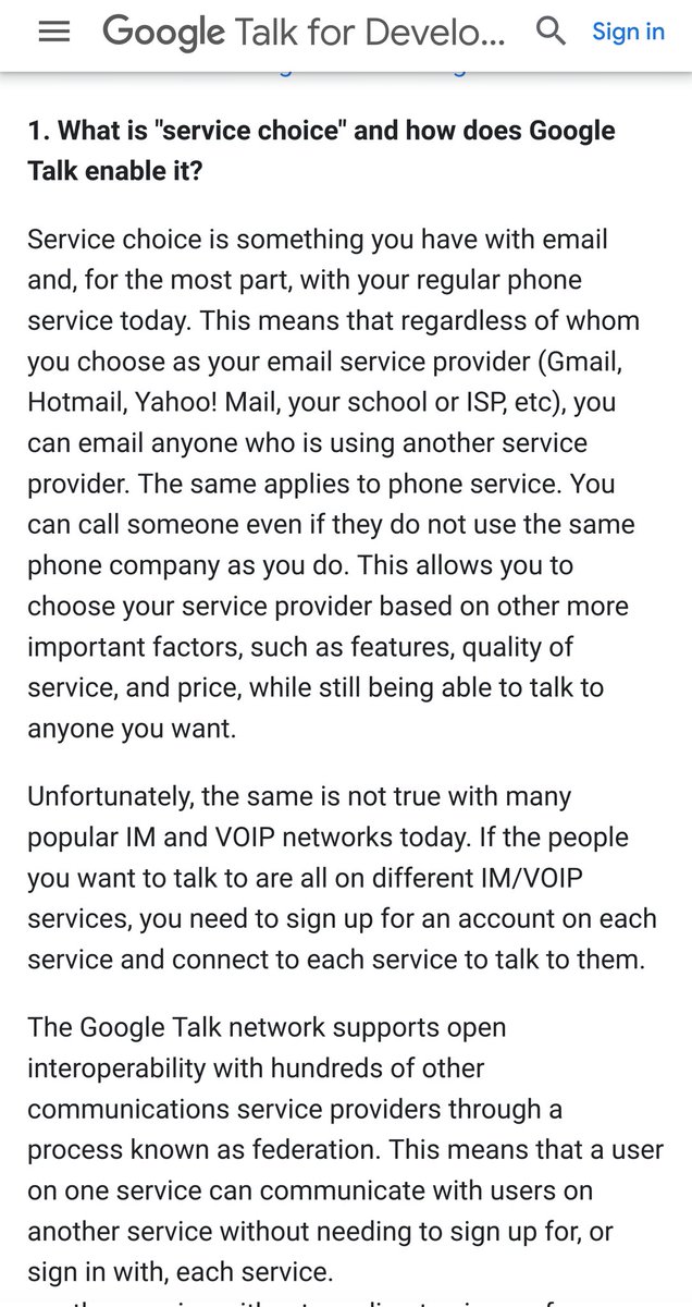 ralphm's tweet image. Why are open standards for messaging interoperability important? Ironically the team that worked on Google Talk described it best: Client Choice, Service Choice, Platform Choice: web.archive.org/web/2021030604… #DMA #XMPP