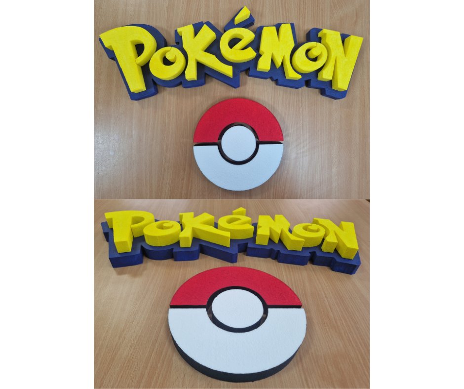 🔴 Pokémon! Gotta catch em all!! 
We love how this design turned out. So simple, but the bright, vibrant colours really stand out! 
#Pokémon #WallArt #Displays