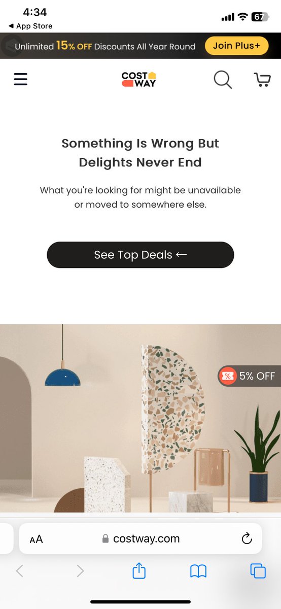 RobbyDelaware's tweet image. .@Costway_com .@AppleSupport 

The #Costway listing in App Store has a problem - the privacy policy links lead to a 404 page - only when accessed using iPhone.

Take a look at the screenshots.

apps.apple.com/us/app/costway…