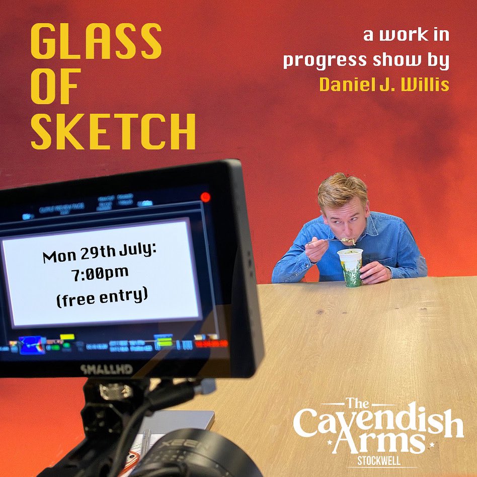 Camden Fringe dates soon to be announced, but for now, why not come watch me do another scrappy work-in-progress show? ✍️🎭

Mon 29th July at <a href="/CavendishArms/">The Cavendish Arms</a>, London - free entry!