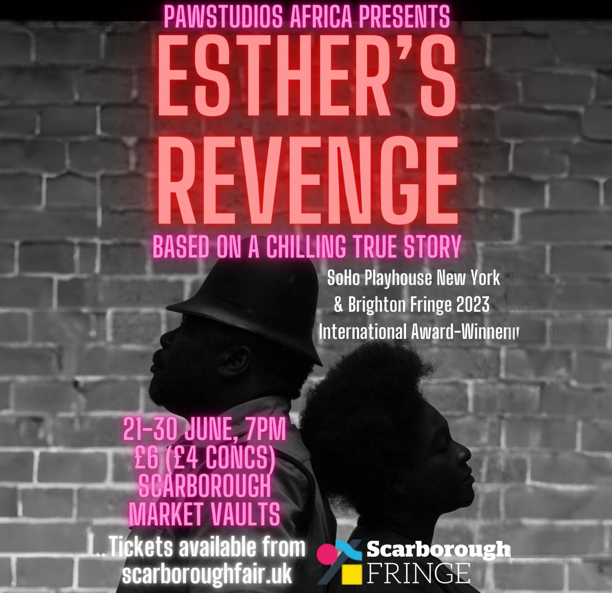LagosFringe's tweet photo. Experience the brilliance of award-winning international theatre with “Esther’s Revenge,” brought to you by Pawstudios Africa! 🇳🇬❤ Join us at 7 pm every evening until the 30th of June for a captivating performance written and directed by the talented @kennethuphopho and ⬇️ https://t.co/sk74rCQuTk