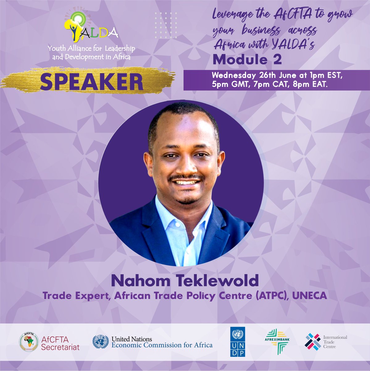 ECA | African Trade Policy Centre (ATPC) (@atpc2) on Twitter photo Ignite Your Potential with YALDA's AfCFTA📚 Short Course 2.0! Organized by YALDA & <a href="/AfCFTA/">AfCFTA Secretariat Official</a> <a href="/ECA_OFFICIAL/">ECA</a> <a href="/UNDPAfrica/">UNDP Africa</a> <a href="/afreximbank/">African Export-Import Bank - Afreximbank</a> <a href="/ITCnews/">International Trade Centre (ITC)</a>, <a href="/ITC_Youth/">ITC Youth & Trade</a>.
Do you want to leverage the #AfCFTA to grow your business across Africa?
Certificate upon completion
✍tinyurl.com/2p9u5hju Ignite Your Potential with YALDA's AfCFTA📚 Short Course 2.0! Organized by YALDA & <a href="/AfCFTA/">AfCFTA Secretariat Official</a> <a href="/ECA_OFFICIAL/">ECA</a> <a href="/UNDPAfrica/">UNDP Africa</a> <a href="/afreximbank/">African Export-Import Bank - Afreximbank</a> <a href="/ITCnews/">International Trade Centre (ITC)</a>, <a href="/ITC_Youth/">ITC Youth & Trade</a>.
Do you want to leverage the #AfCFTA to grow your business across Africa?
Certificate upon completion
✍tinyurl.com/2p9u5hju