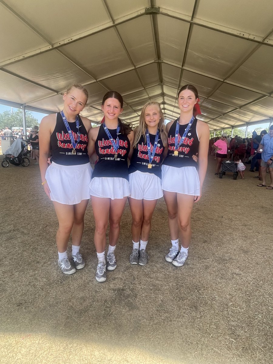 Congratulations to the Woodward Academy Cheer squad. Lady War Eagles recently earned 2nd Place (Large Varsity Division) at the UCA Cheer Camp. In addition, congratulations to Bradley McFarlin, Nora Rosenberg, Mary Elle Sliger, and Maisy Massey who were named UCA All-Americans.📣
