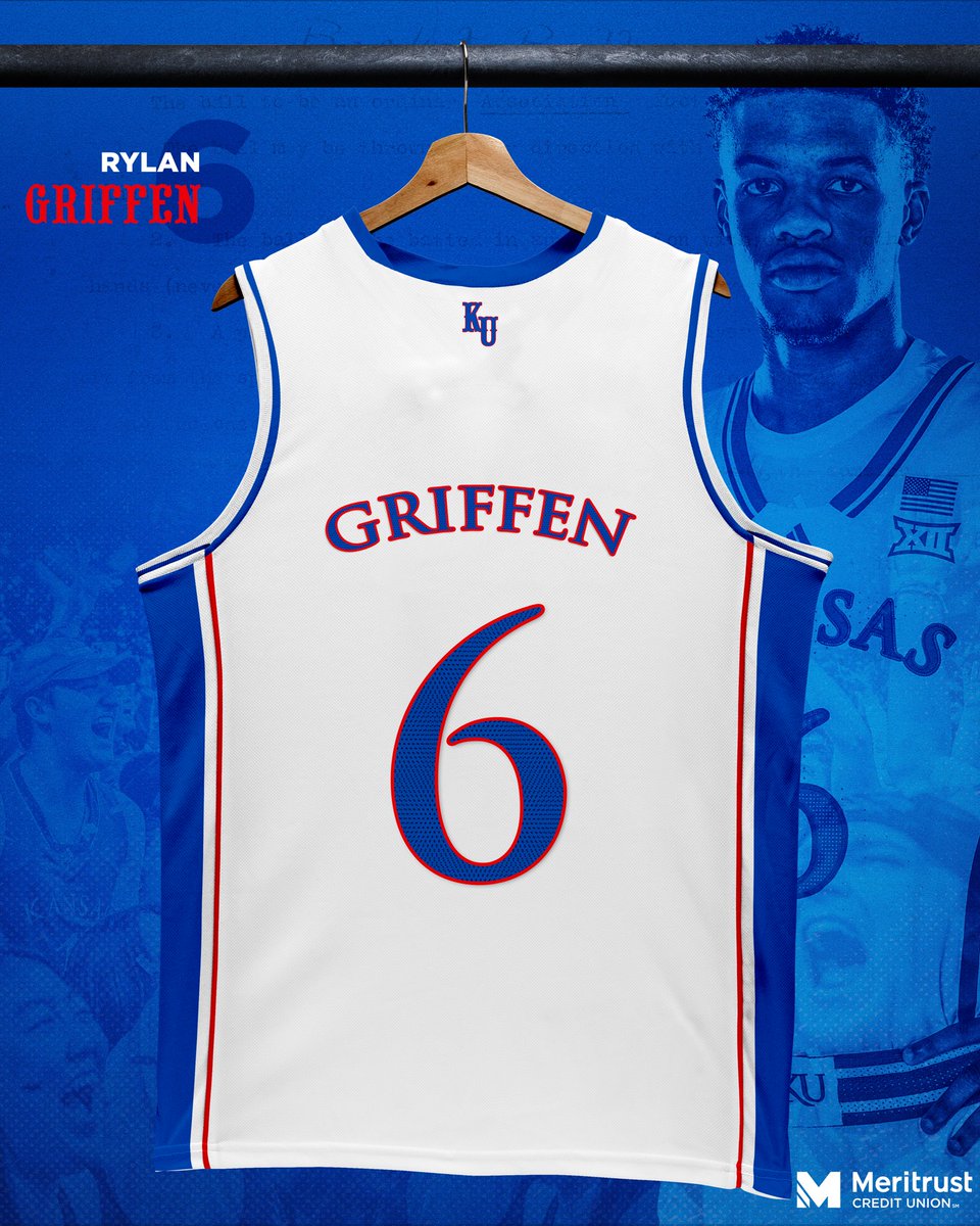 Kansas Men’s Basketball (@kuhoops) on Twitter photo Introducing 6️⃣, Rylan Griffen (<a href="/GriffenRylan/">Rylan Griffen</a>) 🔴🔵
#RockChalk | <a href="/meritrustcu/">Meritrust Credit Union</a> Introducing 6️⃣, Rylan Griffen (<a href="/GriffenRylan/">Rylan Griffen</a>) 🔴🔵
#RockChalk | <a href="/meritrustcu/">Meritrust Credit Union</a>