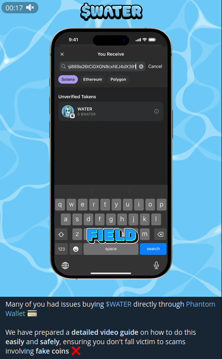 diett_mii's tweet photo. Phantom wallet BLOCKED $WATER from trading after being marked as a rug pull by dexscreener: 
https://t.co/OGFWLCB4SM https://t.co/4eFF2NiCpo