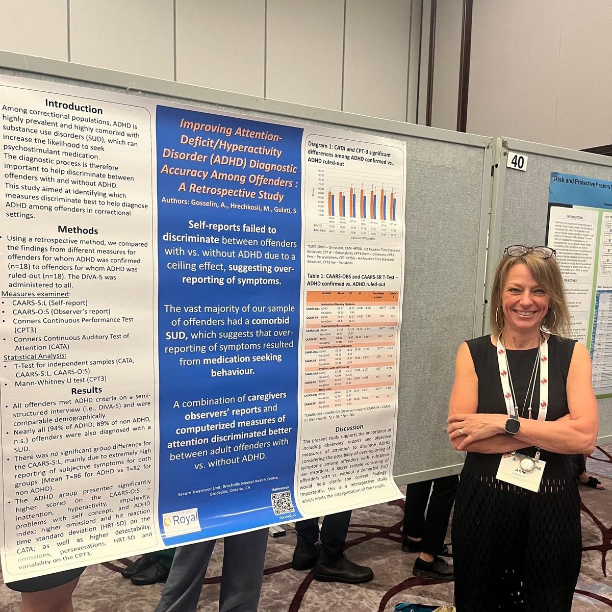 This past weekend, our Brockville Mental Health Centre's Secure Treatment Unit (STU) team presented a poster at the @CPA_SCP Convention held in Ottawa. 🧠

It was a great opportunity to learn about ground-breaking research and network with fellow scientific experts. ⚛️