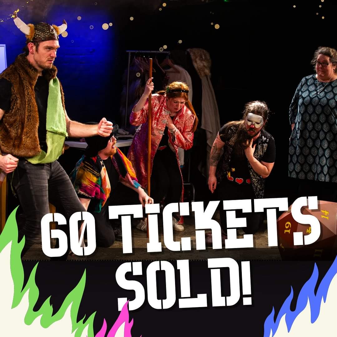 RollForShow's tweet image. Ticket sales are well underway for our next gig!
Thursday 25th July!
Have you got yours?!
ticketsource.co.uk/newcastle-frin…
#rollforinitiativeshow #whatsontheatre #whatsonnortheast #newcastlefringefestival #interactivetheatre #comedy #quest #fantasy #gamingmeetstheatre #d20