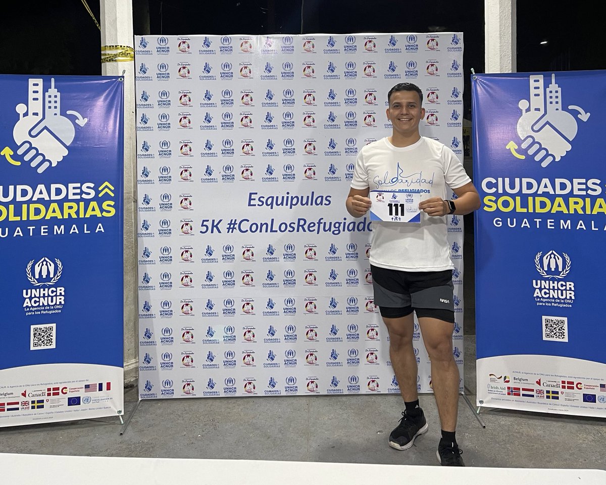 Fue increíble correr en la 5K de Esquipulas, conmemorando el #DíaMundialdelRefugiado.
 Fue inspirador correr por quienes han tenido que dejar sus hogares en busca de protección internacional. Tuve el honor de correr con Toretto, un niño refugiado apasionado por el deporte. 🌏🏃