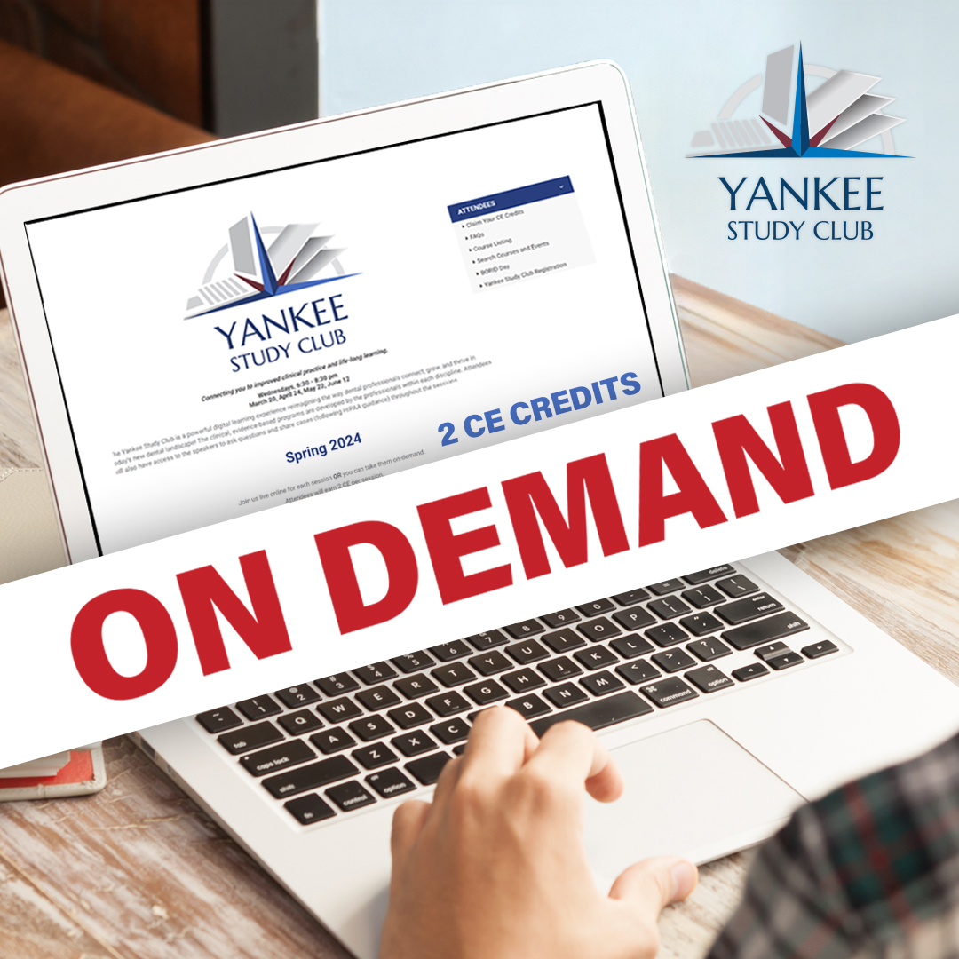 Stop your scroll!  Did you know instead of scrolling on social media, you could be earning 2 CEs right now?  Our on demand Yankee Study Club is a great option to further your dental career!

Register here: ow.ly/joUG50SmuxG