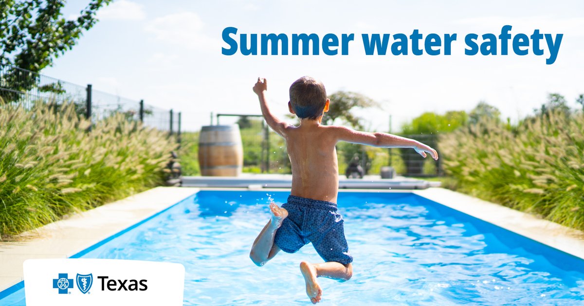 BCBSTX's tweet image. Drowning is a leading cause of death for children in the US, which is why this summer you need a water safety plan for your family. Click here to learn what important steps you need to take: spr.ly/6016gPalj
#WaterSafety #PoolSafety