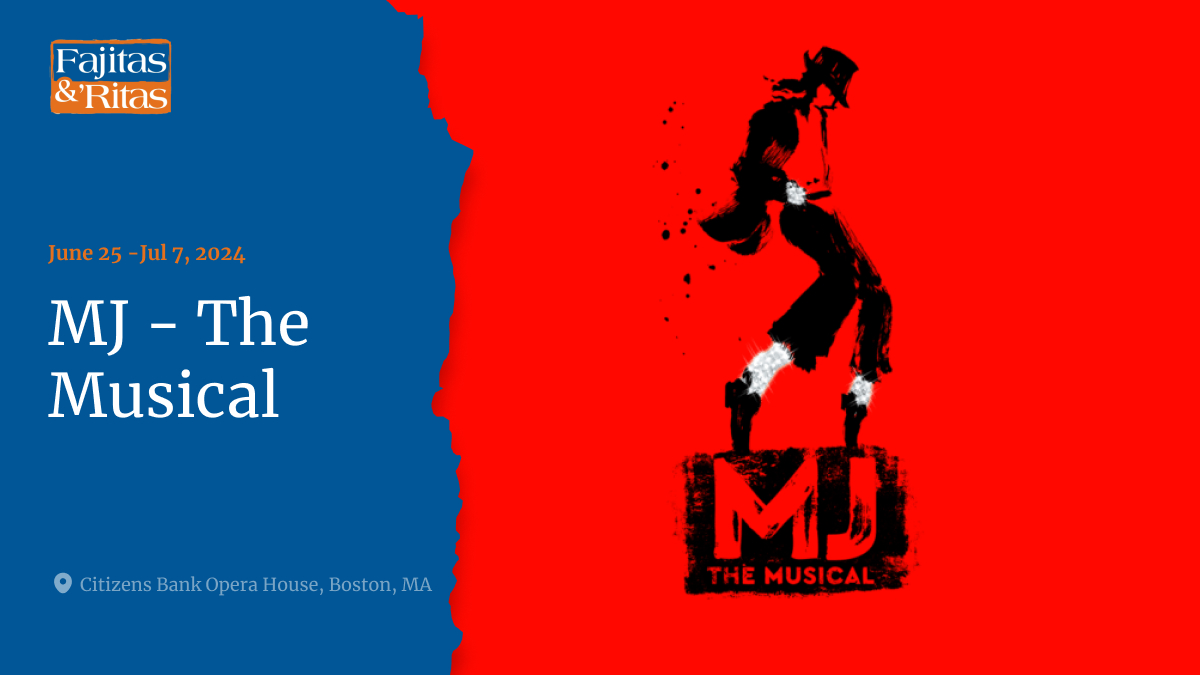 🎶 Got your tickets for MJ - The Musical at Citizens Bank Opera House? Experience Michael Jackson’s unparalleled artistry with the multi-Tony Award®-winning show. Stop by Fajitas and Ritas for dinner and cocktails before the show. We're right next to the theater! 🌮