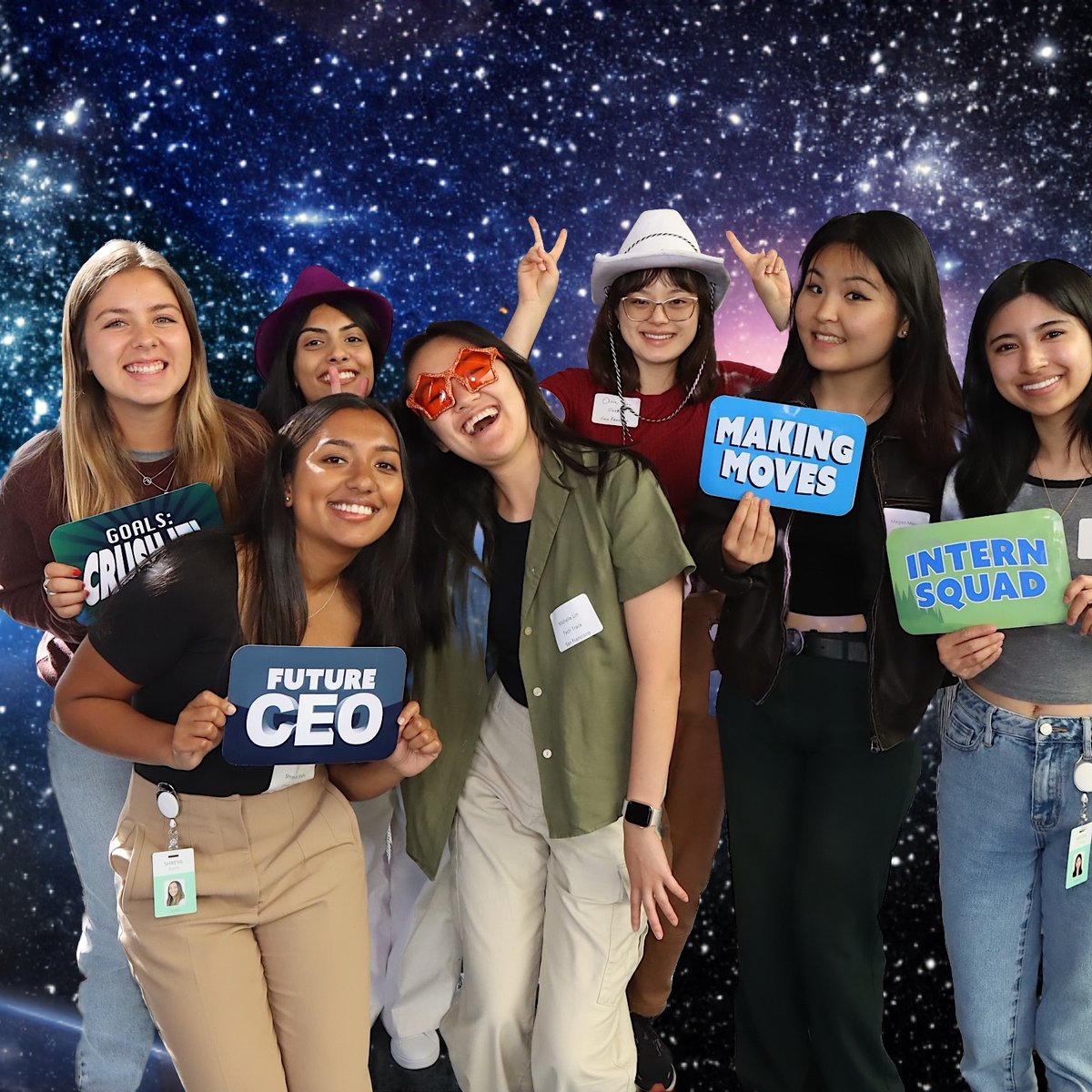 SalesforceEdu's tweet photo. Our interns are out of this world! 🌎 🌌 🚀
#welcomeinterns #salesforce #internship #futureforce https://t.co/prtQTLNEgA