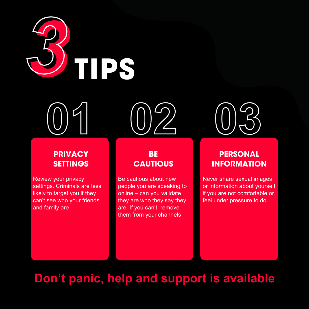 nottspolice's tweet photo. Have you ever been asked to send an intimate photo to a stranger online?
Have they threatened to ruin your life if you didn’t pay?
Sextortion cases are on the rise, so we want to help you spot the signs. 🔎
Think who’s really behind the profile❗
#NPSextortion #Sextortion https://t.co/wNmFxOKMdF