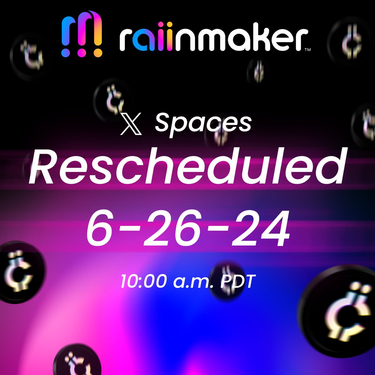 Raiinmakerapp's tweet image. Join us on our space this Wednesday with our Founder  @commodorgonzo☔ 

$300 USDC will be given away to 3 lucky listeners

To enter:
Retweet this post + Attend space

Set your reminders ⬇️