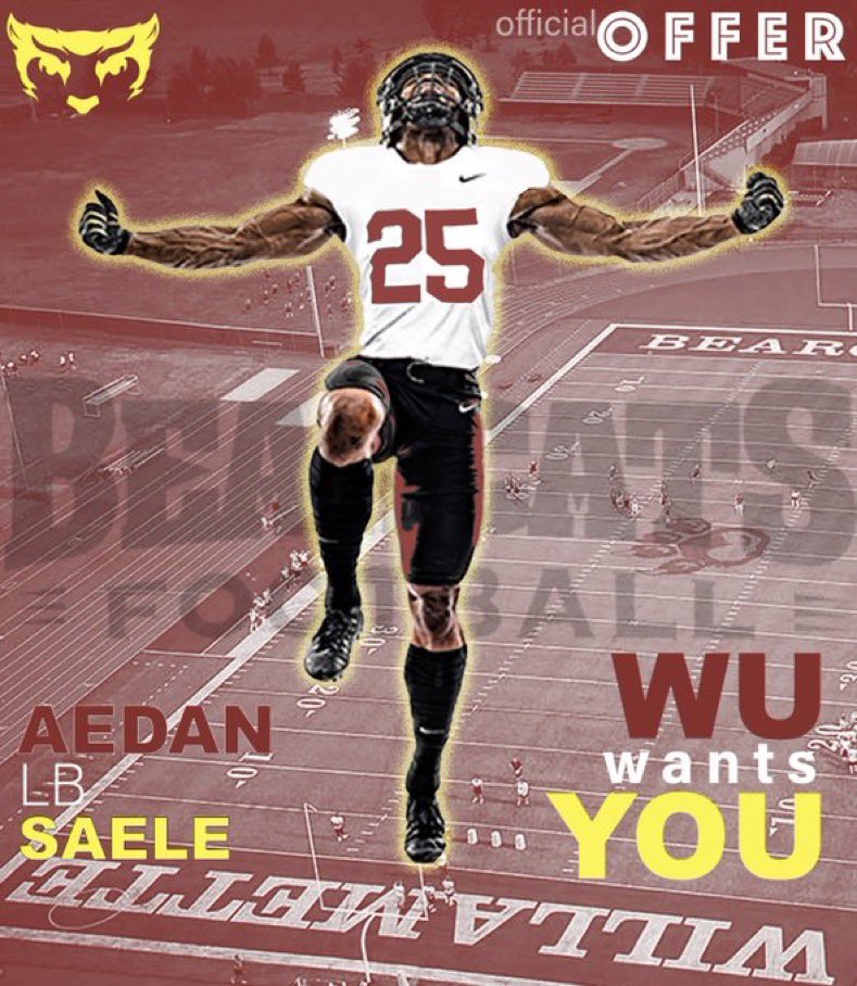 Aedan Saele (@aedansaele41) on Twitter photo After a great call with <a href="/CoachMagana/">Coach Magaña</a> Blessed to receive an offer from <a href="/WillametteFB/">Willamette Football</a> <a href="/AricWilliams3/">Coach Aric Williams</a> <a href="/Rude_WUBearcats/">Tim Rude</a> <a href="/Coach_G_Magana/">Gerardo Magaña</a> After a great call with <a href="/CoachMagana/">Coach Magaña</a> Blessed to receive an offer from <a href="/WillametteFB/">Willamette Football</a> <a href="/AricWilliams3/">Coach Aric Williams</a> <a href="/Rude_WUBearcats/">Tim Rude</a> <a href="/Coach_G_Magana/">Gerardo Magaña</a>