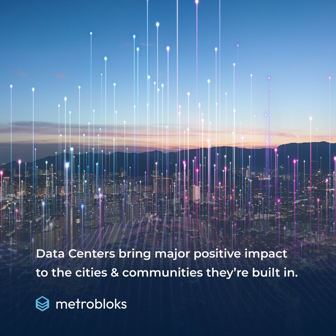 Data centers are more than tech—they're community game-changers. From job creation and higher salaries to revitalizing neglected urban areas, the impact is profound. #DataCenters #CommunityImpact

Read more: metrobloks.com/blog