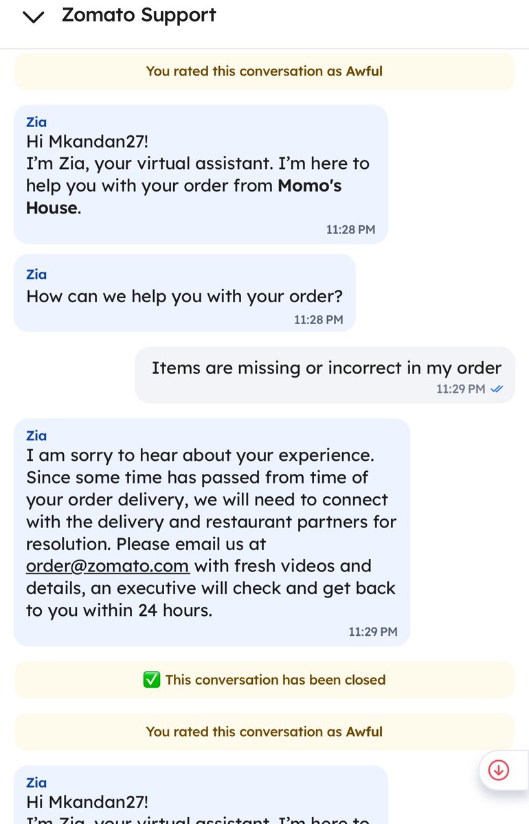Mv_mani1210's tweet image. Today i reached the support for the above order this what i got as reply from @zomato @zomatocare . @deepigoyal you guys are literally looting customers money you rename the application name from #zomato to #digitallooters it will be apt