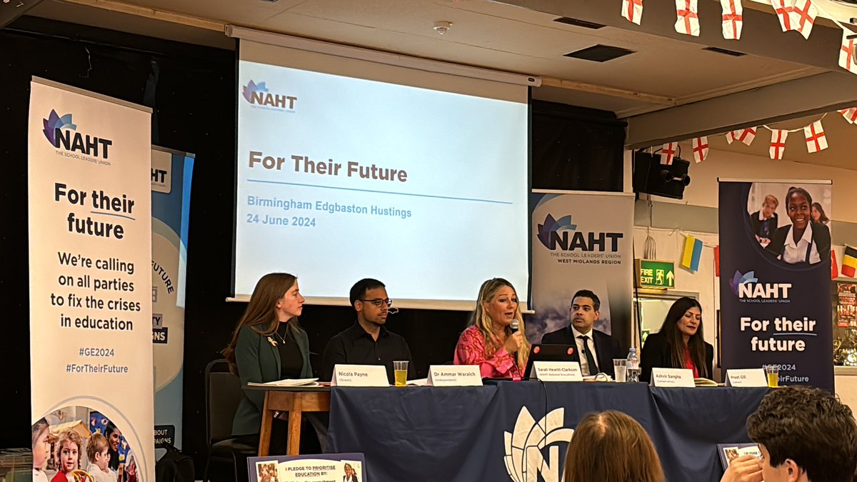 West Midlands hustings has just started in Harborne, Birmingham