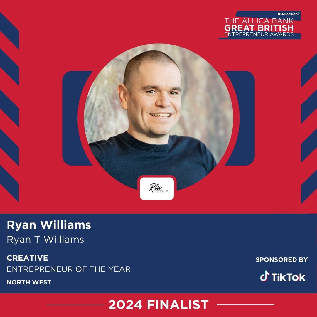 RyanTWilliams_'s tweet image. Absolutely buzzing to announce I've been shortlisted for 'Creative Entrepreneur Of The Year' at the Great British Entrepreneur Awards! @EntrepreneursGB #oldhamhour