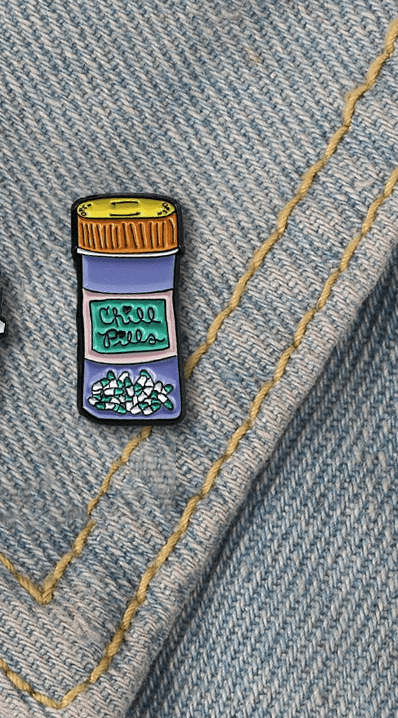 NPresence's tweet photo. Chill Pills Pin #shoparzo

Click for more info: https://t.co/GP65KreIDh

Visit our store: https://t.co/viKNJl8C27 https://t.co/Wr0J2z1QsC