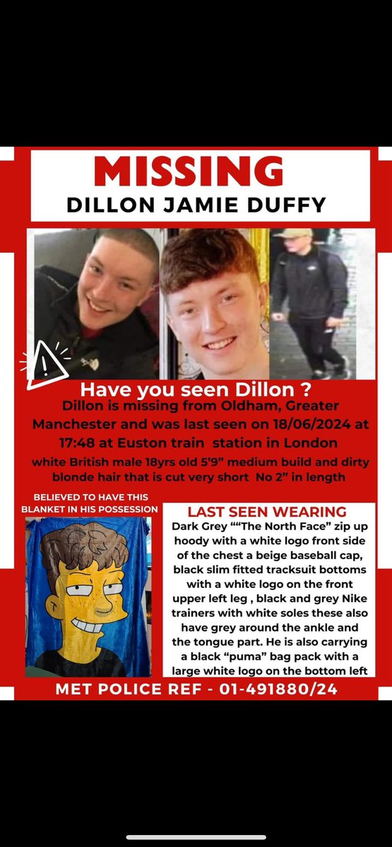 readie27's tweet photo. @SkyNews Please share. Let’s get Dillon home to his family https://t.co/QgQfaOoWW0