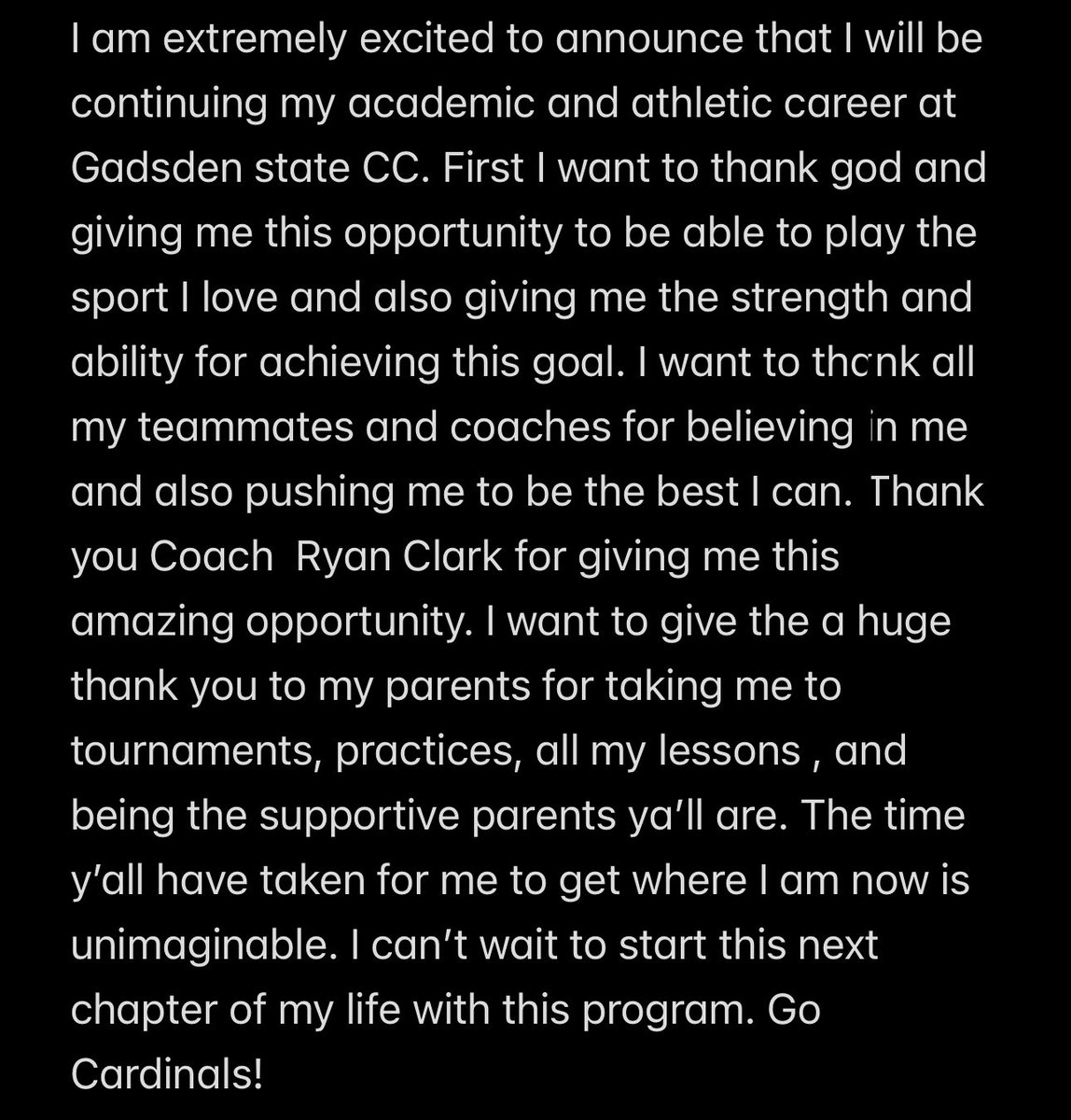 Zaida Zapf (@zaidazapf) on Twitter photo I am happy to announce that I have committed to Gadsden State to continue my academic and athletic career! Thank y god, family, and friends for all the support. Thank you Coach Clark for giving me this opportunity! Go Cardinals! <a href="/ClarkGSCC/">Ryan Clark</a> @ecbullets_Newby #committed I am happy to announce that I have committed to Gadsden State to continue my academic and athletic career! Thank y god, family, and friends for all the support. Thank you Coach Clark for giving me this opportunity! Go Cardinals! <a href="/ClarkGSCC/">Ryan Clark</a> @ecbullets_Newby #committed