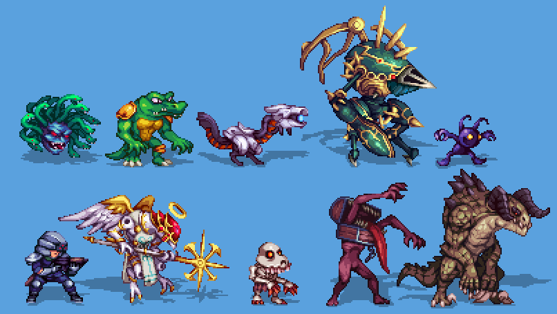 Orkimides's tweet image. Foe or Foe #pixelart #ドット絵