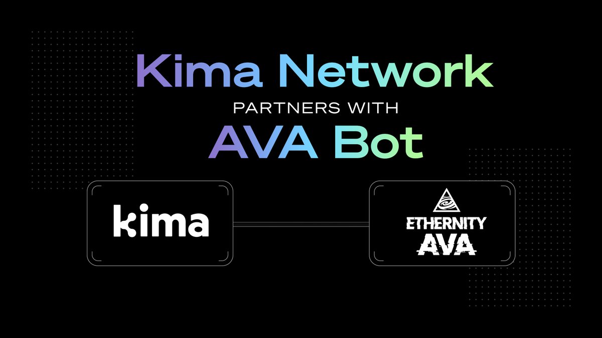 KimaNetwork's tweet photo. 🔥 We are thrilled to announce our collaboration with @0xETHERNITY, the leading Telegram crypto trading bot! 🔥

Together, we'll be launching joint marketing campaigns to make Kima’s community even stronger. 👏

When $KIMA is out, AVA Bot will reward its most active community members with Kima tokens! 🪙

Join AVA Bot to shape the future of crypto now! ⭐️🤝
