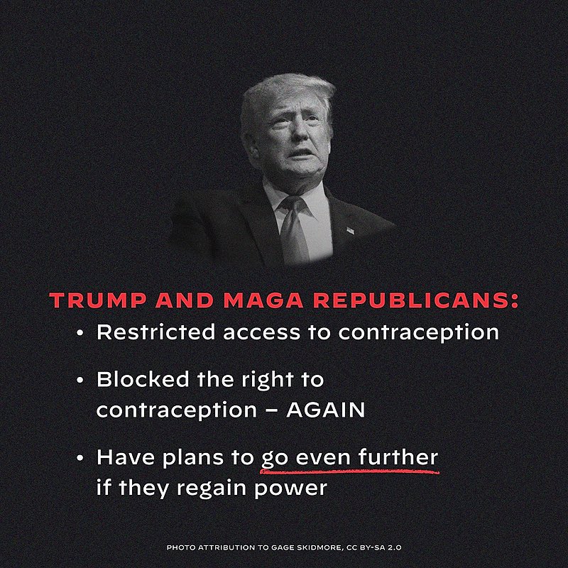 Coolie20241's tweet image. Reminder: Access to contraception is on the ballot this November. #RepublicansDontCare #VoteBlueToProtecYourRights #wtpGOTV24
