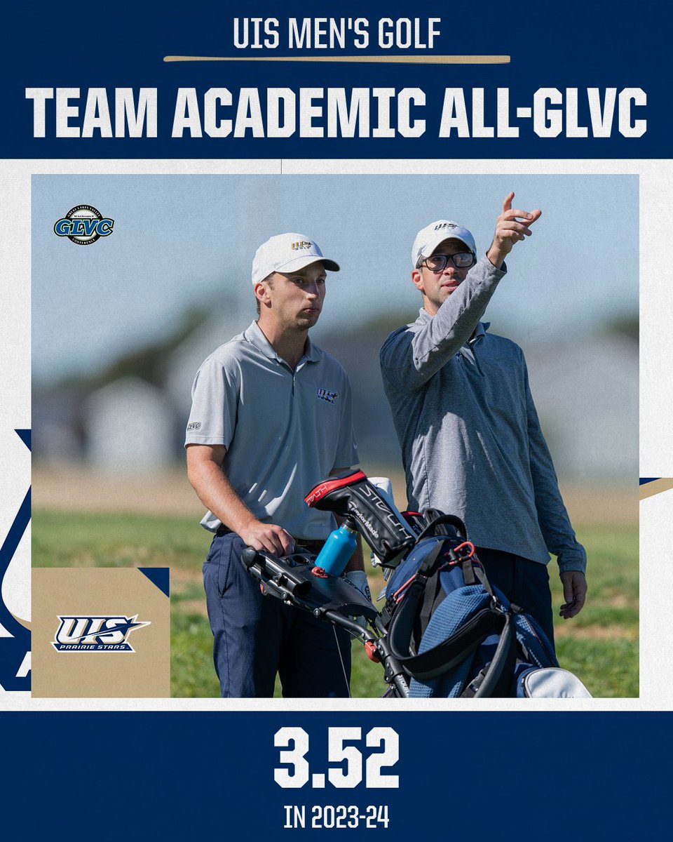 Both programs earned Academic All-GLVc honors! Proud of our Stars and their work in the classroom! #protecttheprairie #uisgolf