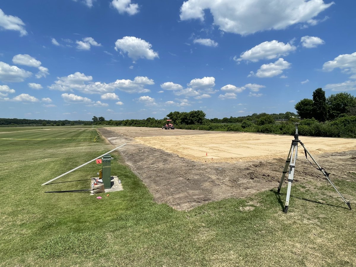 Getting closer to grassing the new turfgrass research putting green for <a href="/MSUTurfSchool/">Mississippi State Golf & Sports Turf Management</a>. Forecast looks like plenty of heat on tap for the upcoming grow-in…
