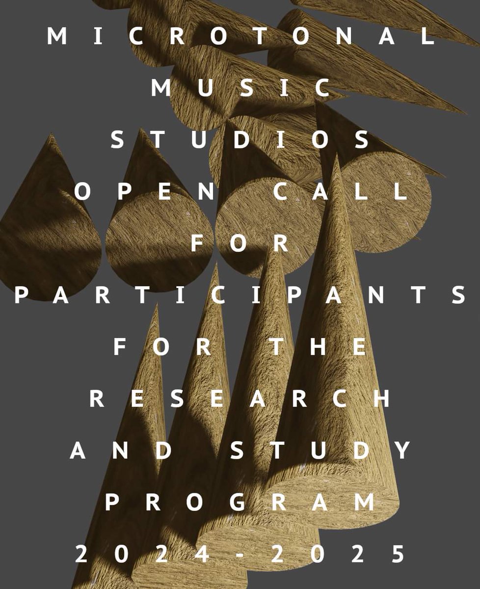 Open call for participants! Check out the link for more:
microtonalmusicstudios.com/open-call-2024/