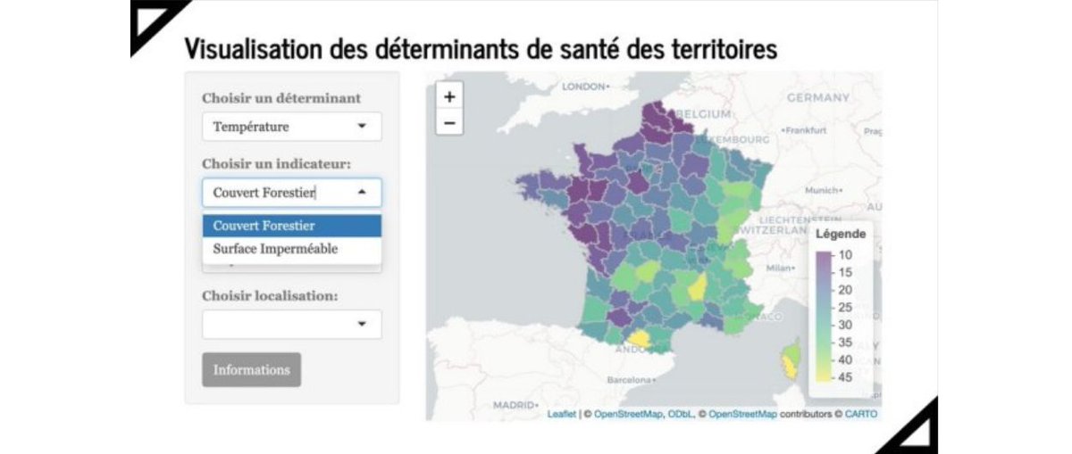 [ #FormationLX ]

Pour <a href="/GreentechInno/">Ecolab - Greentech Innovation</a>, lab d’innovation du Ministère de l'Écologie, 5 étudiants du MSc&amp;T "Data and Economics for Public Policy" ont réalisé une cartographie interactive des déterminants de santé publique en France👏

➡️bit.ly/4cclVNb
