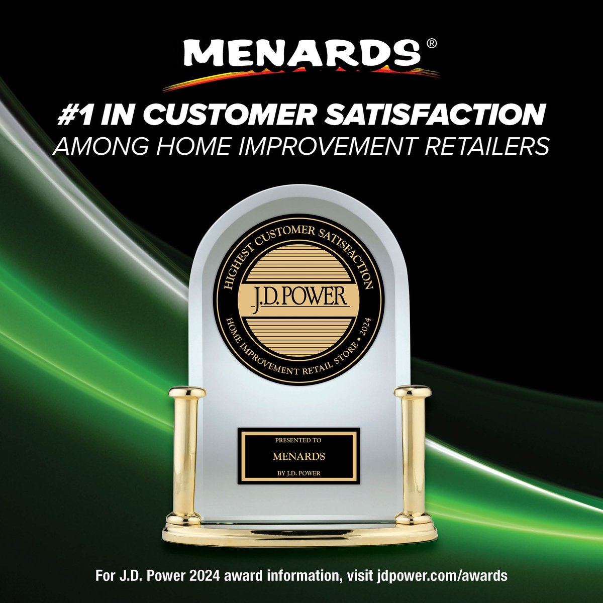Menards (@menards) on Twitter photo Through the decades we've been honored to serve you. This year, J.D. Power ranked us #1 in Customer Satisfaction among Home Improvement Retailers, further demonstrating our dedication to you. 🏆🎉 #JDPower #HomeImprovement #CustomerSatisfaction Through the decades we've been honored to serve you. This year, J.D. Power ranked us #1 in Customer Satisfaction among Home Improvement Retailers, further demonstrating our dedication to you. 🏆🎉 #JDPower #HomeImprovement #CustomerSatisfaction