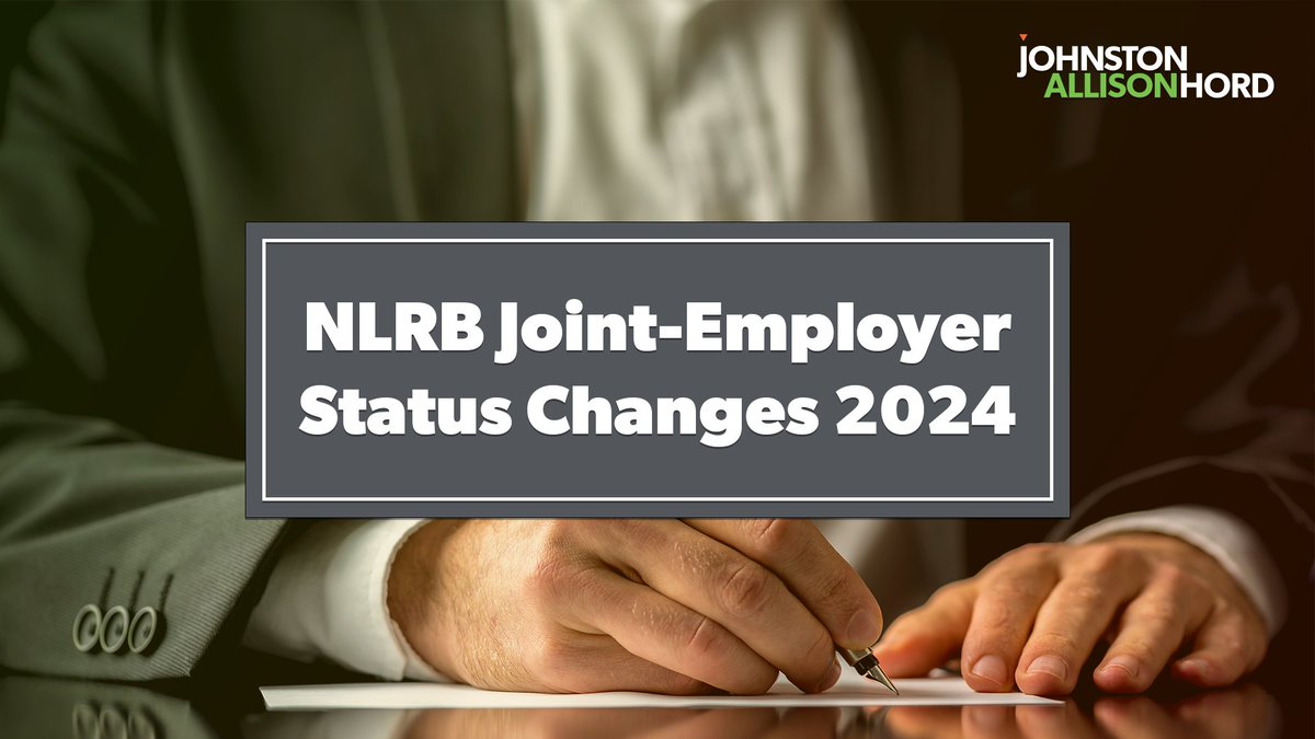 JAHLaw_'s tweet photo. The @NLRB's new 2023 Rule could significantly impact how businesses work with independent contractors.
Read the article below to learn more.
https://t.co/8bipEGCeil
#BusinessLaw #IndependentContractors #NLRB #JointEmployerStatus #LegalUpdates #CorporateLaw #jahlaw https://t.co/pqQi43sIeN