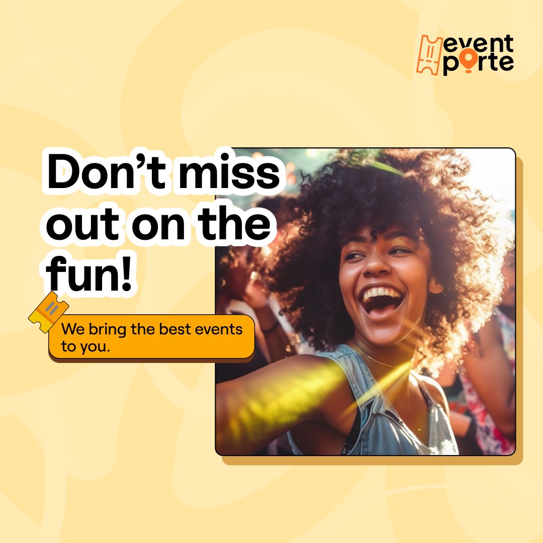 TheEventPorte's tweet image. Be part of something extraordinary!

Stay connected and seize the opportunity to participate in experiences that are both enjoyable and enriching!

#EventPorte #BestEvents #FunTimes #UnforgettableMoments #StayTuned #EventLife