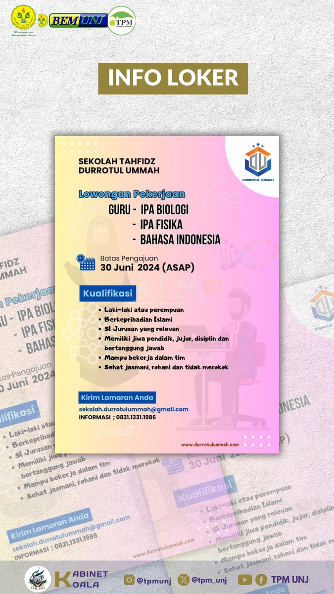 TPM UNJ tweet media