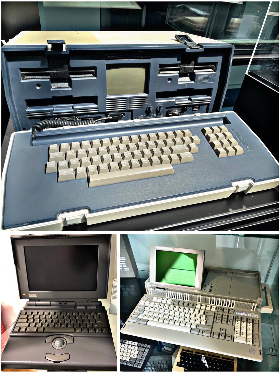SWRetroComp's tweet photo. Today’s #RetroTrio offers you the #CarabaoCupFinal Amstrad #PPC512, #Osborne1 and #Apple #PowerBook 145B. Which will you keep, gift to a friend and delete forever? #RetroComputing #ComputerHistory #RetroGaming #VideoGames https://t.co/cyRl9JalDs