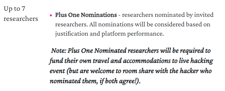 To all the deserving peeps that made the <a href="/Hacker0x01/">HackerOne</a> #h1702, throwing it out there, would love to go (and already live in Las Vegas). If you have not nominated for a plus One, please keep me in mind.  Thanks