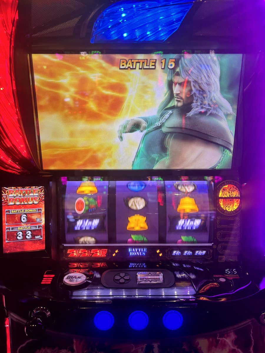 初めて剛掌波トキ避けした もちろん下パネ消灯、嬉しい〜 #北斗の拳