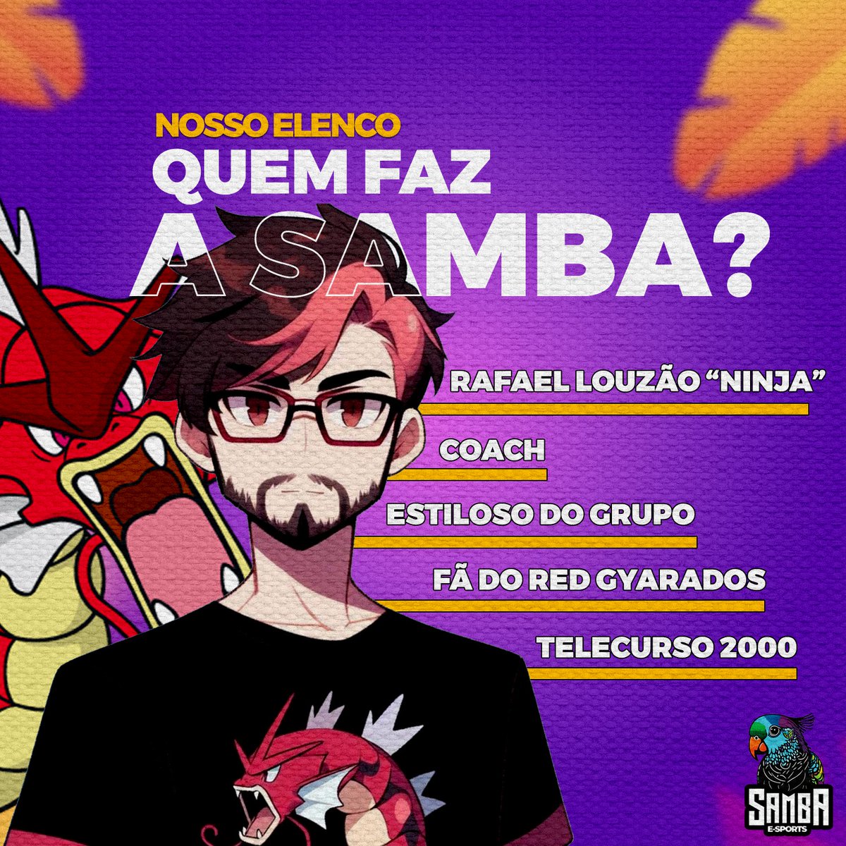Dia de apresentar nosso coach! Conheçam o Ninja!

Nosso professor aqui na Samba!