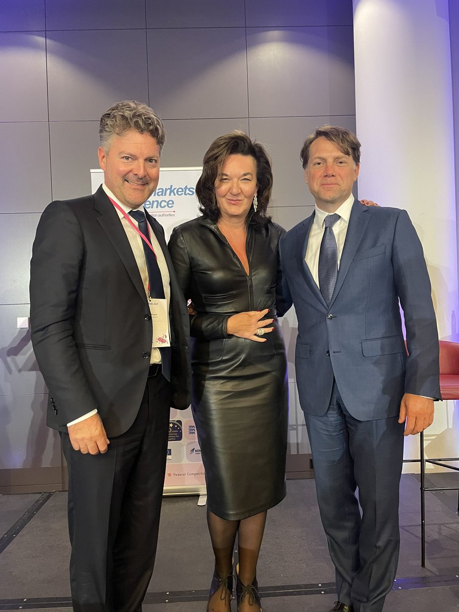 Caffar3Cristina's tweet photo. Good fun stirring “good trouble” w @Andreas_Schwab at #ECN #DMA_Conference in Amsterdam. Thank you Martijn Snoep & ACM team. Good enforcement vibes but let’s think of
#PlanA too: wake up Europe, dependency on US is shocking. Where are we? #Public_Good #Digital_infrastructure https://t.co/slaIdCINRV