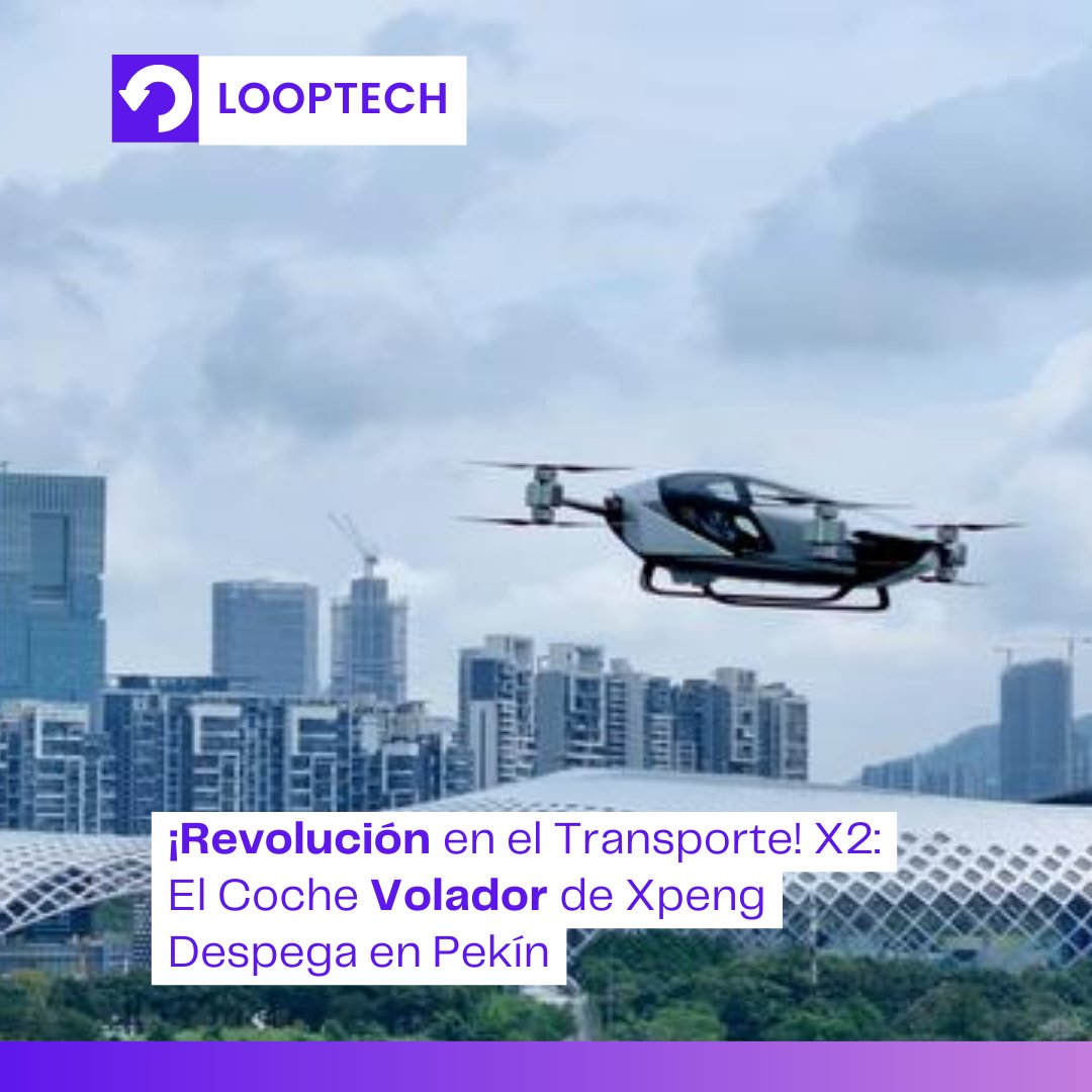 looptechnews's tweet image. Xpeng AeroHT ha lanzado oficialmente su coche volador X2 en Pekín. Este innovador vehículo eVTOL es completamente eléctrico, diseñado para vuelos urbanos y puede alcanzar velocidades de hasta 130 km/h🌆🔋 #Innovación #Tecnología #Transporte #CocheVolador #Futuro #looptech