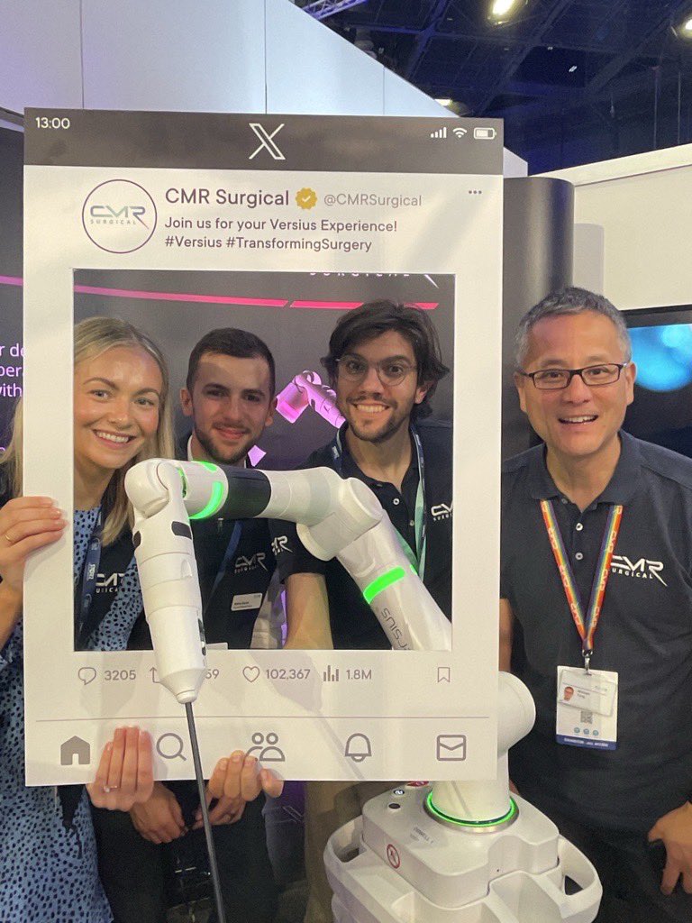 Lauren Wilkes (@cmrlaurenwilkes) on Twitter photo Great to be here at #BAUS24
Join us for your Versius Experience and our simulator competition.
Come find <a href="/CMRSurgical/">CMR Surgical</a> at stand 328 for more info! Great to be here at #BAUS24
Join us for your Versius Experience and our simulator competition.
Come find <a href="/CMRSurgical/">CMR Surgical</a> at stand 328 for more info!