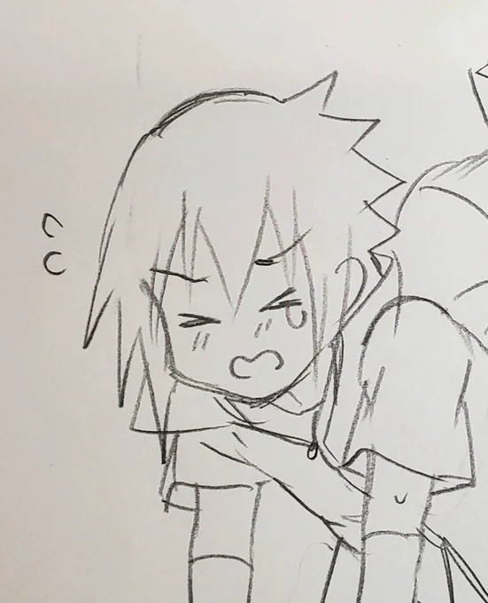 徒歩さんと今話題のラフからペン入れ生成AIで遊んでたんですけど鉛筆画のラフもまともに線画になるんすごい!😂指が6本になったりちょっと甘いとこあるけど修正すれば全然使えるんでは!??😂※全体図はエッチな絵なので載せられません😂 