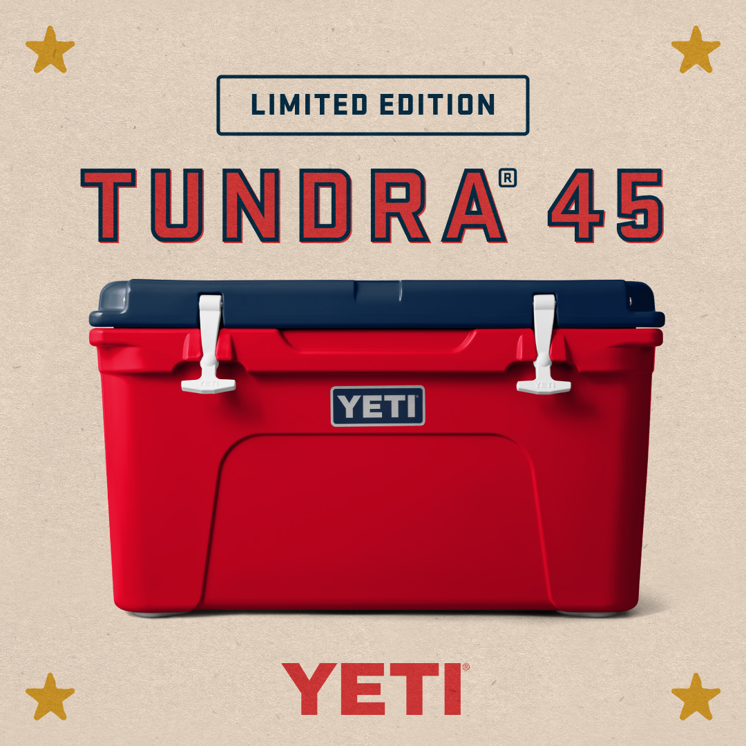GreenTop1947's tweet photo. We just got in a few of the new YETI Patriotic Tundra 45 Hard Coolers! These won't last long so come grab one before they're gone! https://t.co/CpL9NyQE7E