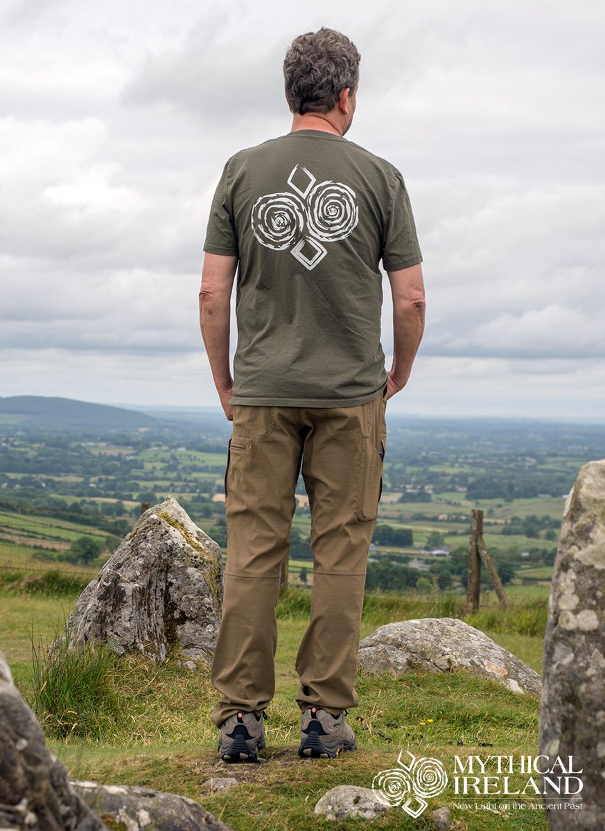 Lovely to see one of my private tour clients at Loughcrew today wearing the Mythical Ireland K67 t-shirt featuring the new Mythical Ireland logo. Get yours in a variety of sizes and colours: mythicalireland.com/products/mythi…