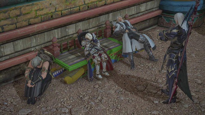 yeilbun's tweet photo. me and the lads after using the british aetheryte https://t.co/5qwgk3X2V6