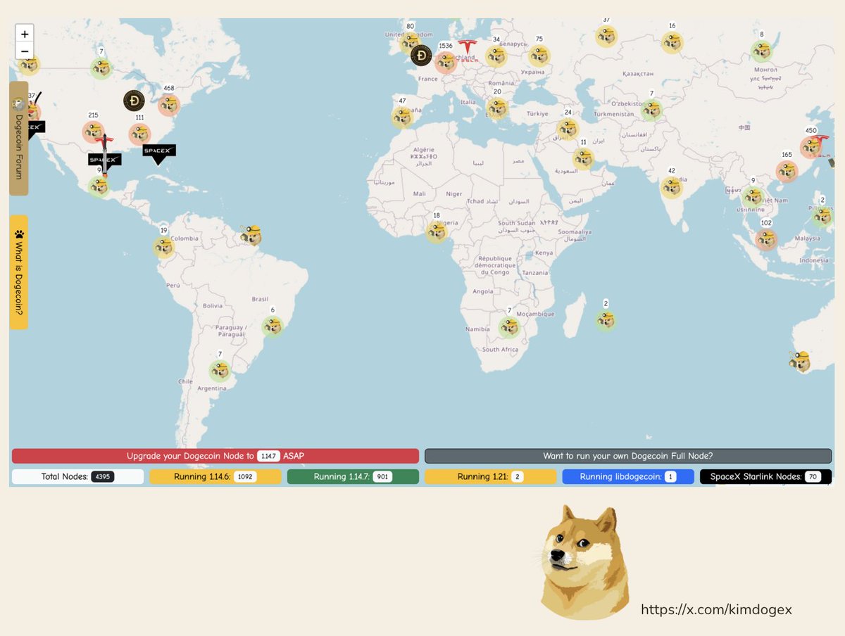 kimdogex's tweet photo. μ§κΈ μ΄μκ°μλ λμ§μ½μΈ λ
Έλλ μ μΈκ³μμ λμκ°κ³ μμ΅λλ€.
#dogecoin #dogenode #starlink #tesla https://t.co/dXi7KgZxAM
